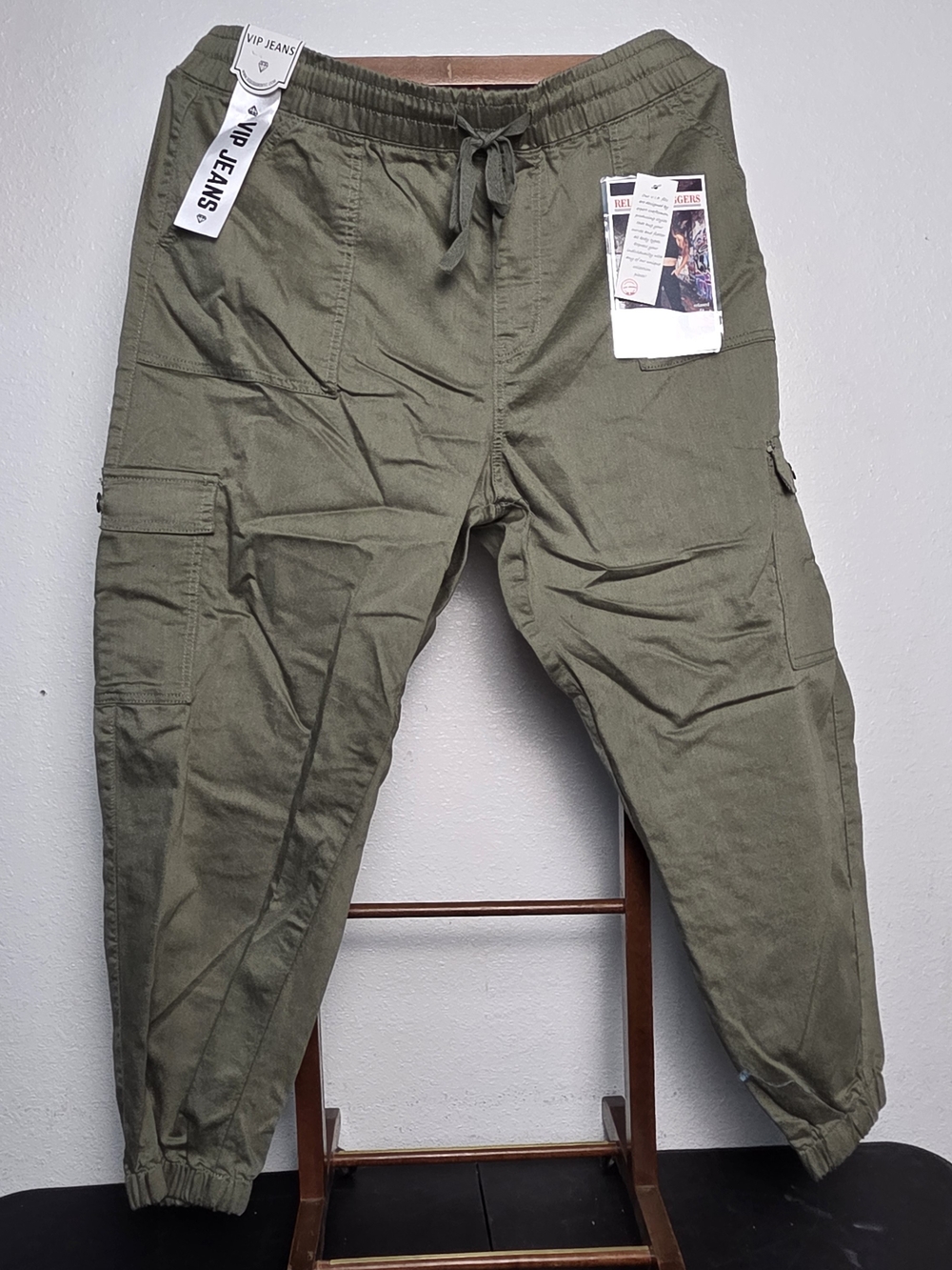 VIP Olive Green Cargo Pants for Men